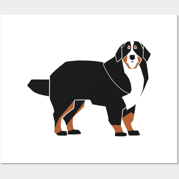 Bernese Mountain Wall Art by TomiAx